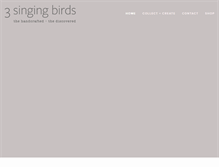 Tablet Screenshot of 3singingbirds.com